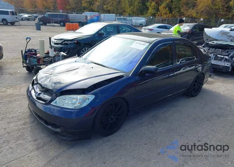 2004 Honda Civic Ex из США, поврежденный, VIN 2HGES26774H588031